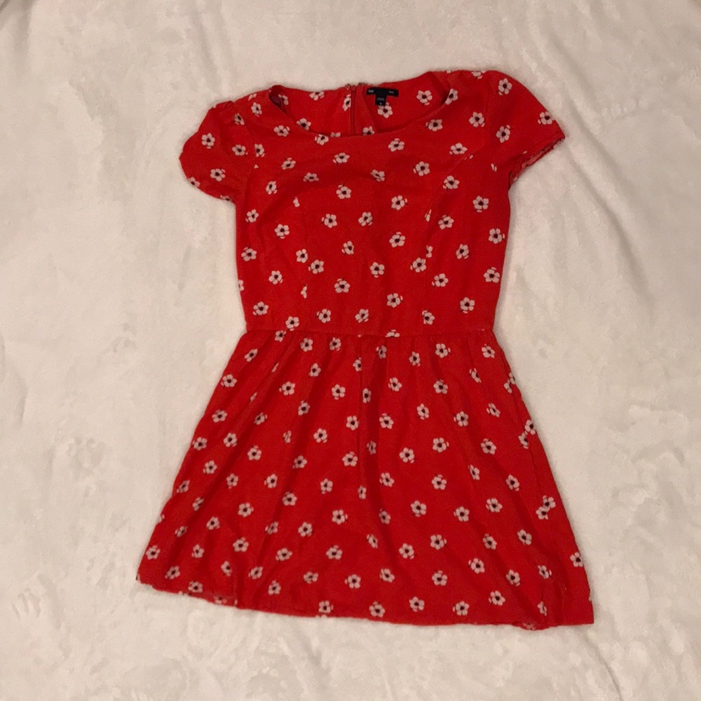 Orange Floral Gap Dress